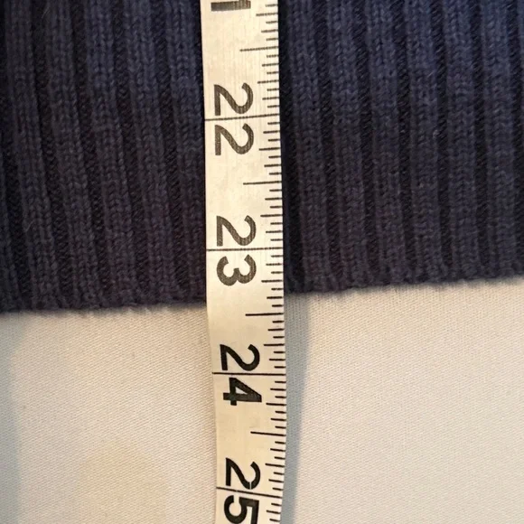 EUC - Kiel James Patrick Navy Sweater with Red Heart Accents - Picture 5 of 6